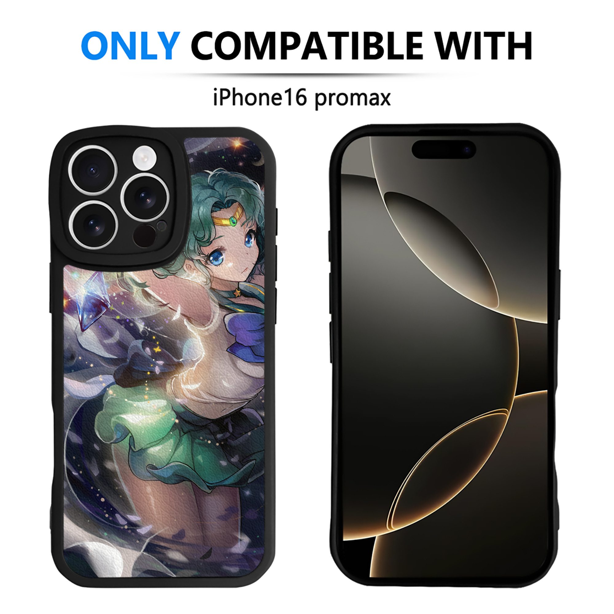 （画像用） 美少女戦士セーラームーン Sailor Moon 【iPhone 16シリーズ対応】シリコンスマホケース（レザー調） 材質：シリコン